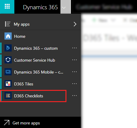 D365-AppSwitcher-D365Checklists.png